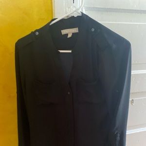 Banana republic XS black long sleeved top